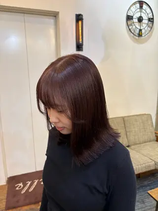 ミディアム 似合わせカット‪// 鶴我万唯華のヘアスタイル