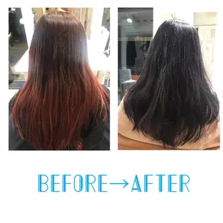 ロング カラー 縮毛矯正＆髪質改善特化型サロン所属・髪質改善＆縮毛矯正 三上大地のヘアスタイル