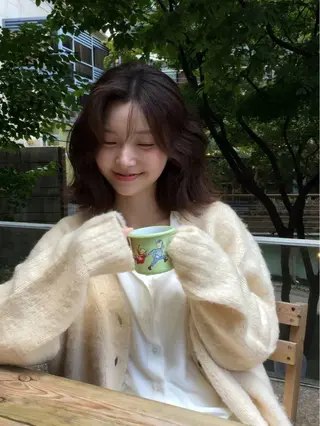 ショート カラー 莉乃/縮毛矯正/髪質 改善/艶カラーのヘアスタイル