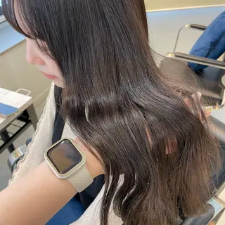 ロング カラー noa hair design 町田店所属・miyu♡̷̷ 韓国ヘア/顔まわりのヘアスタイル