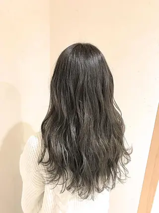 セミロング カラー パーマ ヘアアレンジ メンズ キッズ ネイル マツエク・マツパ バレイヤージュ/ 髪質改善/渡邉悟🌱のヘアスタイル