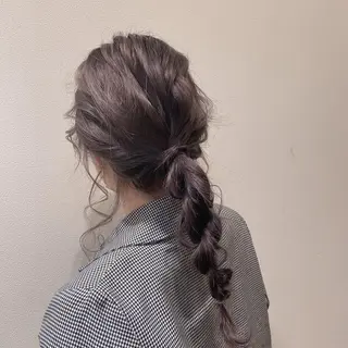 ロング カラー ヘアアレンジ Mirai 🧸のヘアスタイル