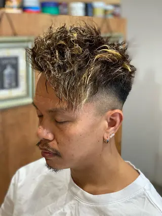 ショート メンズ BARBER  ellen所属・ellen💈 清塚悠のヘアスタイル