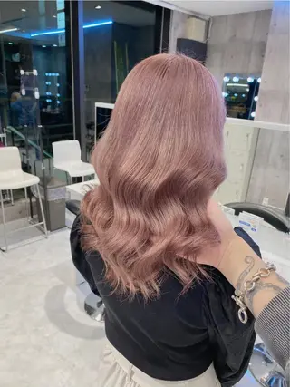 ロング カラー ヘアアレンジ メンズ 韓国ヘア特化💍 tiam💍ブリーチのヘアスタイル