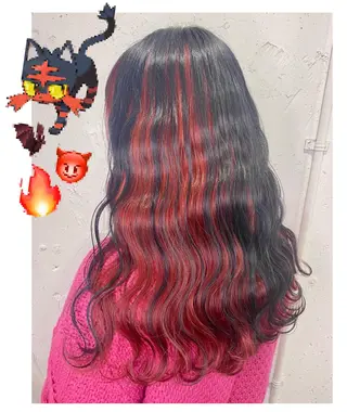 ロング カラー GARU-ガル-所属・TSUNO🦖 派手髪/オタク美容師のヘアスタイル