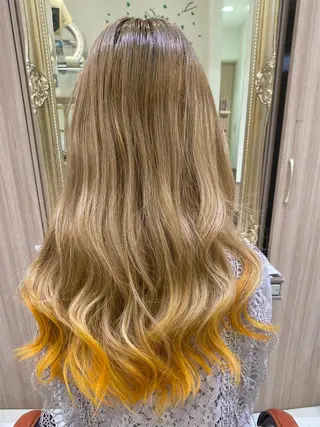 ロング カラー 古川 琴美のヘアスタイル