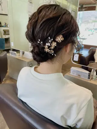 ミディアム ヘアアレンジ 中村 碧のヘアスタイル