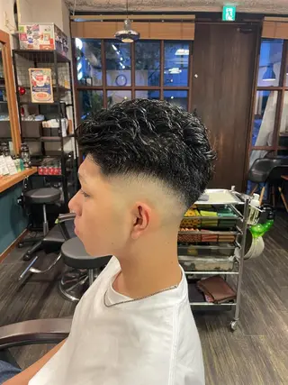 メンズ 早稲田/メンズパーマ /カラー/松井聖虎のヘアスタイル