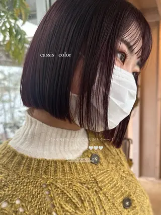 ミディアム 荻野 未来のヘアスタイル