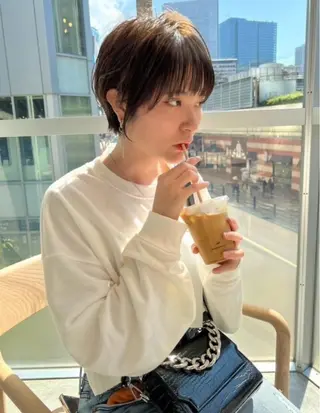 ショート 似合わせショート 森岡俊亮のヘアスタイル