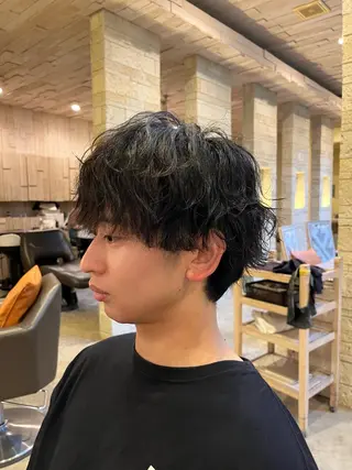 パーマ メンズ パーマ/艶カラー/ 髪質改善/伊藤愛麻のヘアスタイル