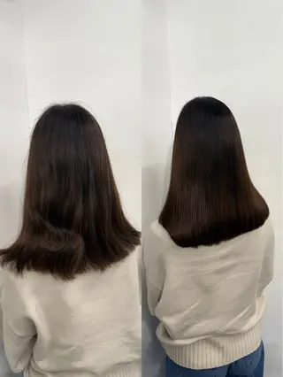 セミロング ひろし/髪質改善/ 縮毛矯正/透明感✨のヘアスタイル