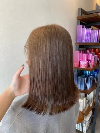 ミディアム 希優🌺ソムリエ /ブリーチ/カットのヘアスタイル