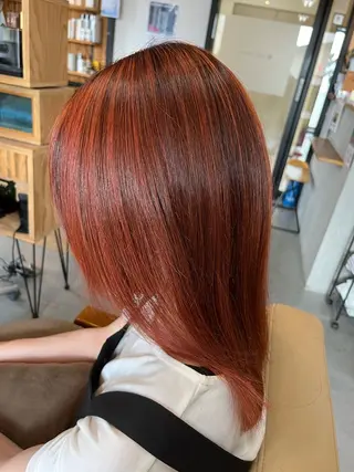 ミディアム JUNO所属・阪神西宮★JUNO 川﨑温子のヘアスタイル