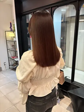 セミロング rizu　/ ボブ /ブラウンカラーのヘアスタイル