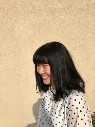 ミディアム 小杉輝/ショート /艶カラー✨のヘアスタイル