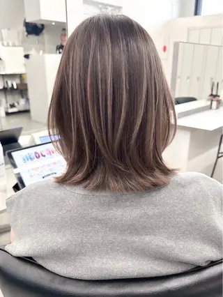 ミディアム カラー ハイライト/レイヤー 河原町/Manatoのヘアスタイル