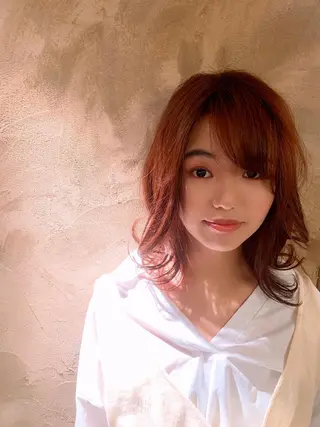 ミディアム カラー パーマ ヘアアレンジ 🐮牛島 一貴🐮のヘアスタイル