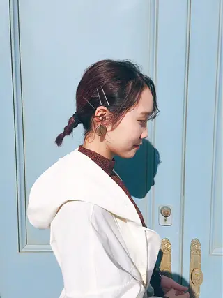 ミディアム 高浜 夕海のヘアスタイル