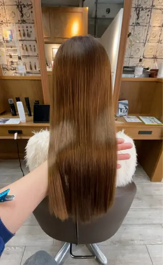 ロング カラー Charmant【シェルマン】所属・髪質改善ストレート 高槻/艶髪/ʀᴇɪのヘアスタイル