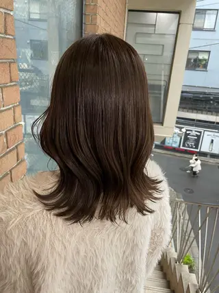 ミディアム カラー ボブヘアカット Rikapi❤️のヘアスタイル