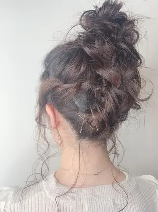 セミロング ヘアアレンジ 櫛部洸貴/ メンズ、ヘットスパのヘアスタイル