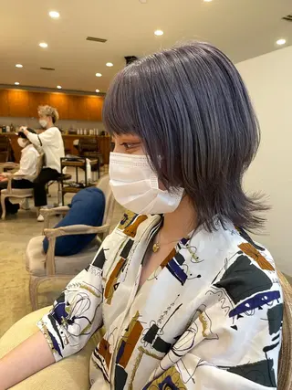 ミディアム バレイヤージュモデル 小林匠❤️‍🔥のヘアスタイル