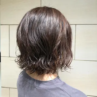 セミロング パーマ 森本　舞✴︎ 似合わせパーマのヘアスタイル
