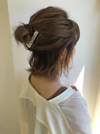 ミディアム ヘアアレンジ 奥山 沙季(大井町)のヘアスタイル