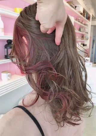 セミロング カラー 浦山 和之のヘアスタイル