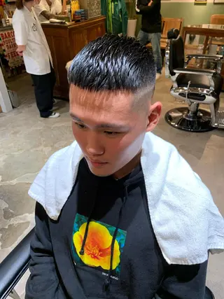 ショート メンズ BARBER SHOP NEW  STANDARD所属・アルガ ダイキのヘアスタイル