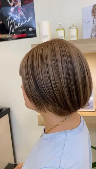 ショート コテ巻き風パーマ✨ かつみのヘアスタイル