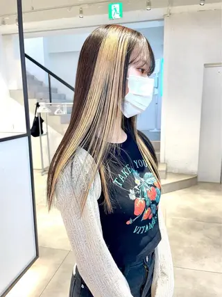 ロング カラー emu所属・けいこ🍊ニュアンス ネイル/個性派ネイルのネイルデザイン