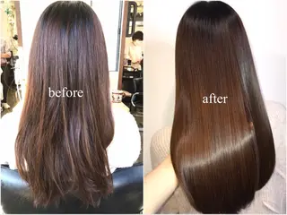 セミロング カラー 20代半ば上質なへア ケア 髪質改善 大西のヘアスタイル