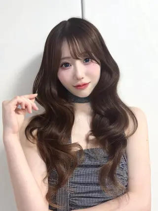 ロング 韓国ヘア🎀 もかのヘアスタイル