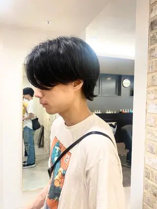 ショート パーマ メンズ ボブ/髪質改善/ レイヤー/池澤慎人のヘアスタイル