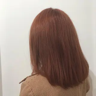 ミディアム カラー 青木 梨奈のヘアスタイル