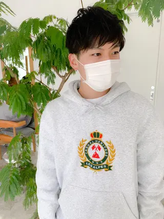 ショート メンズ SALOWIN 名古屋所属・パーマ特化美容師 /丹羽舜太のヘアスタイル