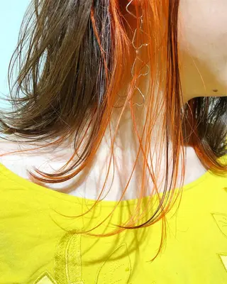 セミロング カラー ヘアアレンジ 【池袋/スパイキー ショート】ⓝⓘⓜⓤのヘアスタイル