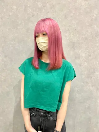 セミロング カラー mood tatemachiのヘアスタイル