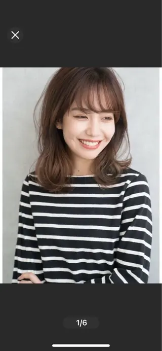 セミロング 深谷 真見のヘアスタイル