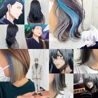 ショート カラー ウルフカット 渋谷の人のヘアスタイル