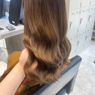 セミロング カラー ヘアアレンジ メンズ キッズ お悩み解決美容師 💐AMIのヘアスタイル
