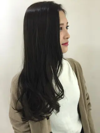 ロング カラー ﾊｲﾄｰﾝ/ｼｮｰﾄ 村上淳乃🐥のヘアスタイル