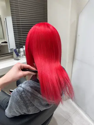 セミロング ️🫧 AINE 🫧ハイトーンカラーのヘアスタイル