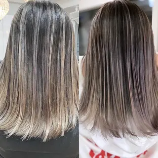 セミロング カラー ヘアアレンジ 久米 治仁のヘアスタイル