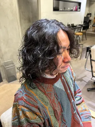 パーマ メンズ メンズパーマ専門店 【店長】⚜️イチカワのヘアスタイル