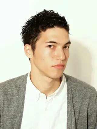 ショート メンズ パーマ フリーランス所属・韓国ヘア レイヤー くびれヘアMATSUのヘアスタイル