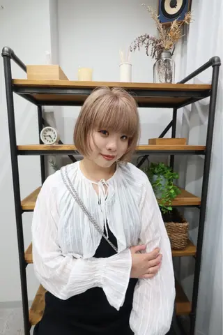 ショート カラー メンズパーマ/ブリー チ/motokiのヘアスタイル