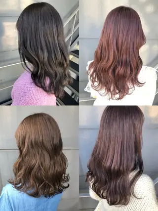 セミロング カラー 女性リピ90%🍨 🩷佐藤みずきのヘアスタイル